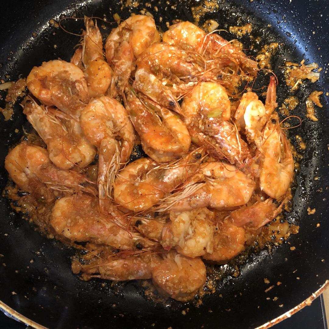 香煎蒜蓉白虾