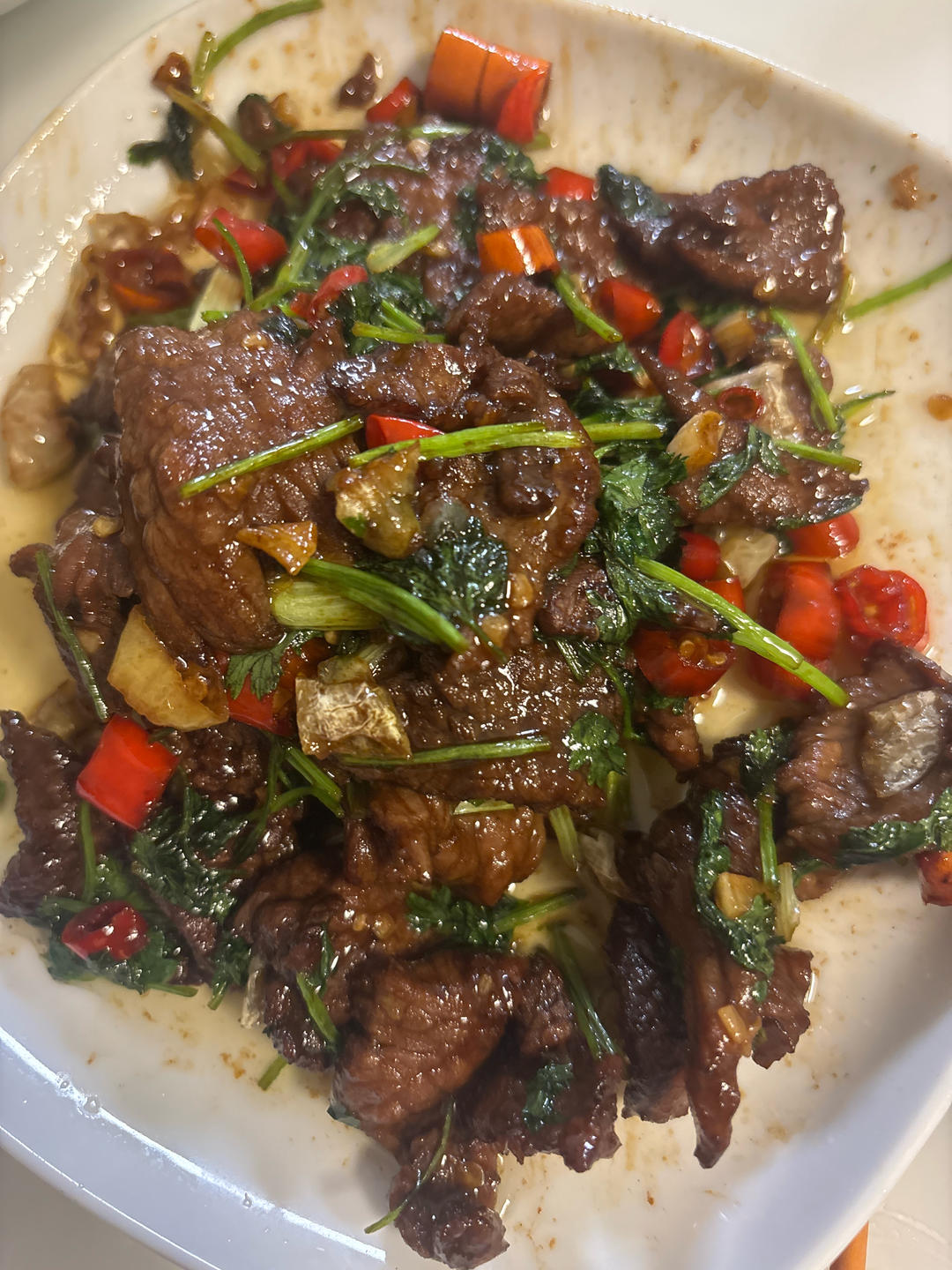 小炒牛肉（肉嫩味香）