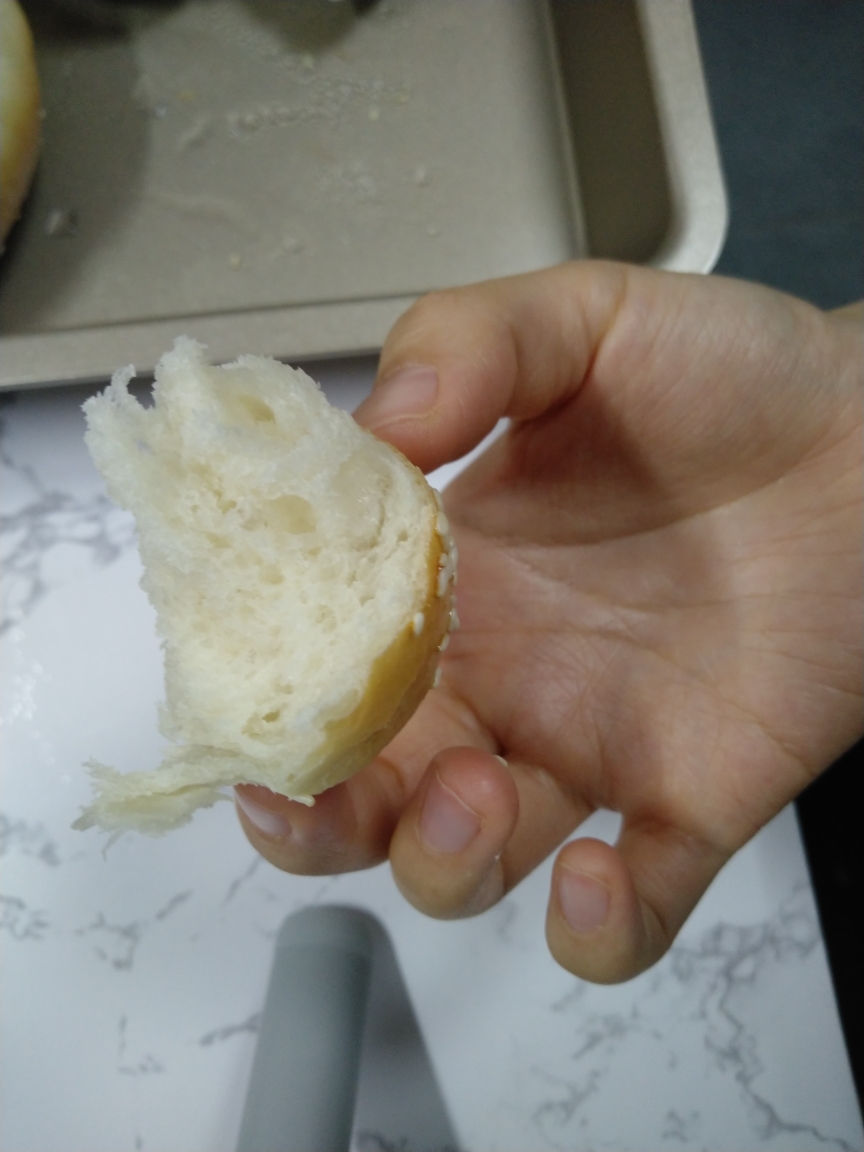 简单无油小面包（冷藏发酵）的做法 步骤3