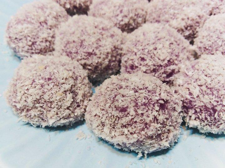 椰蓉紫薯糯米球（糖♥）