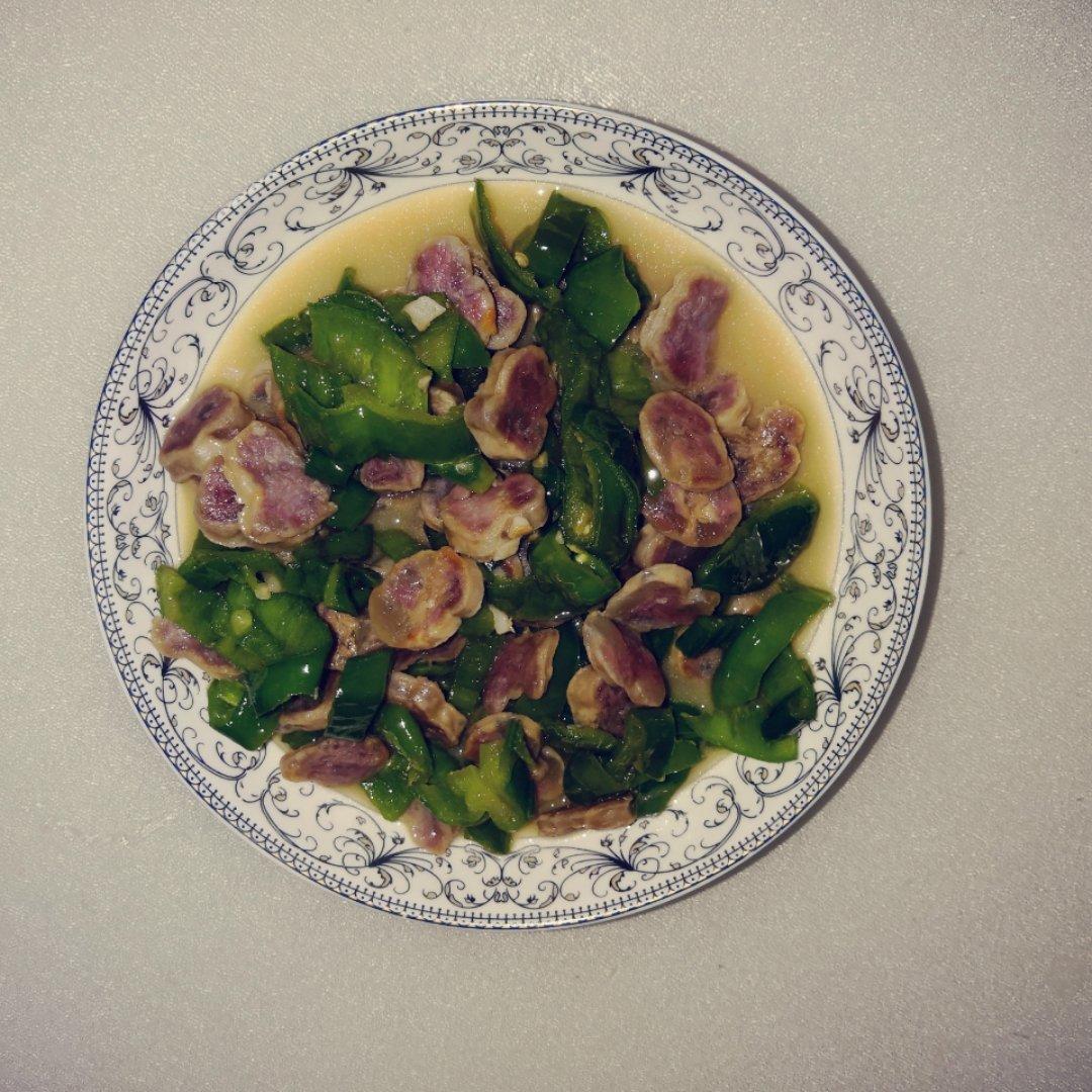 青椒炒腊肠