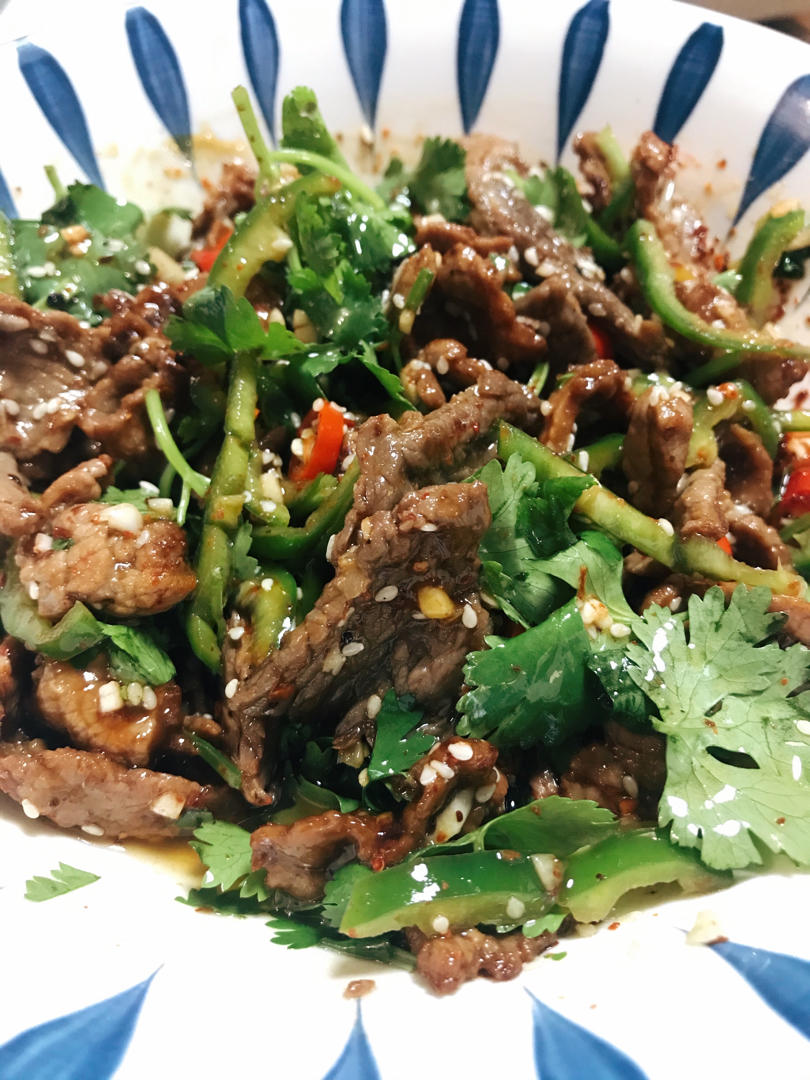 香嫩爽滑‼️香菜拌牛肉🔥这味道简直绝了