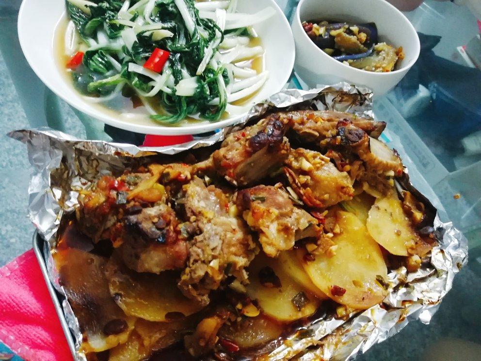锡纸烤排骨