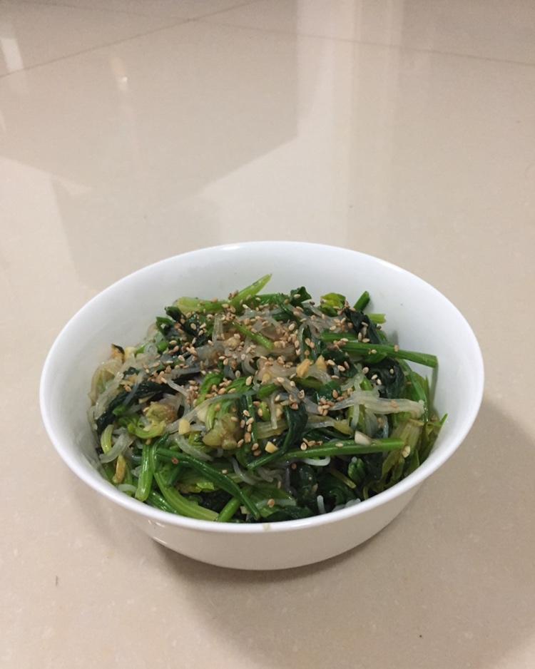 凉拌菠菜粉