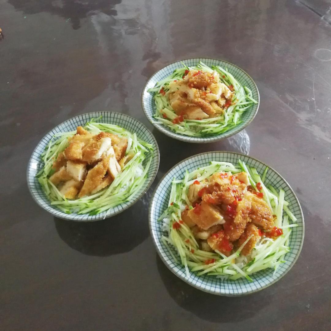 【脆皮鸡饭】