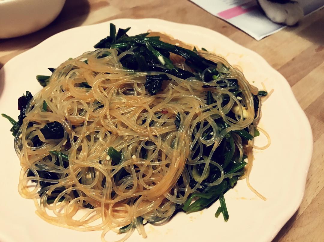 菠菜拌粉丝