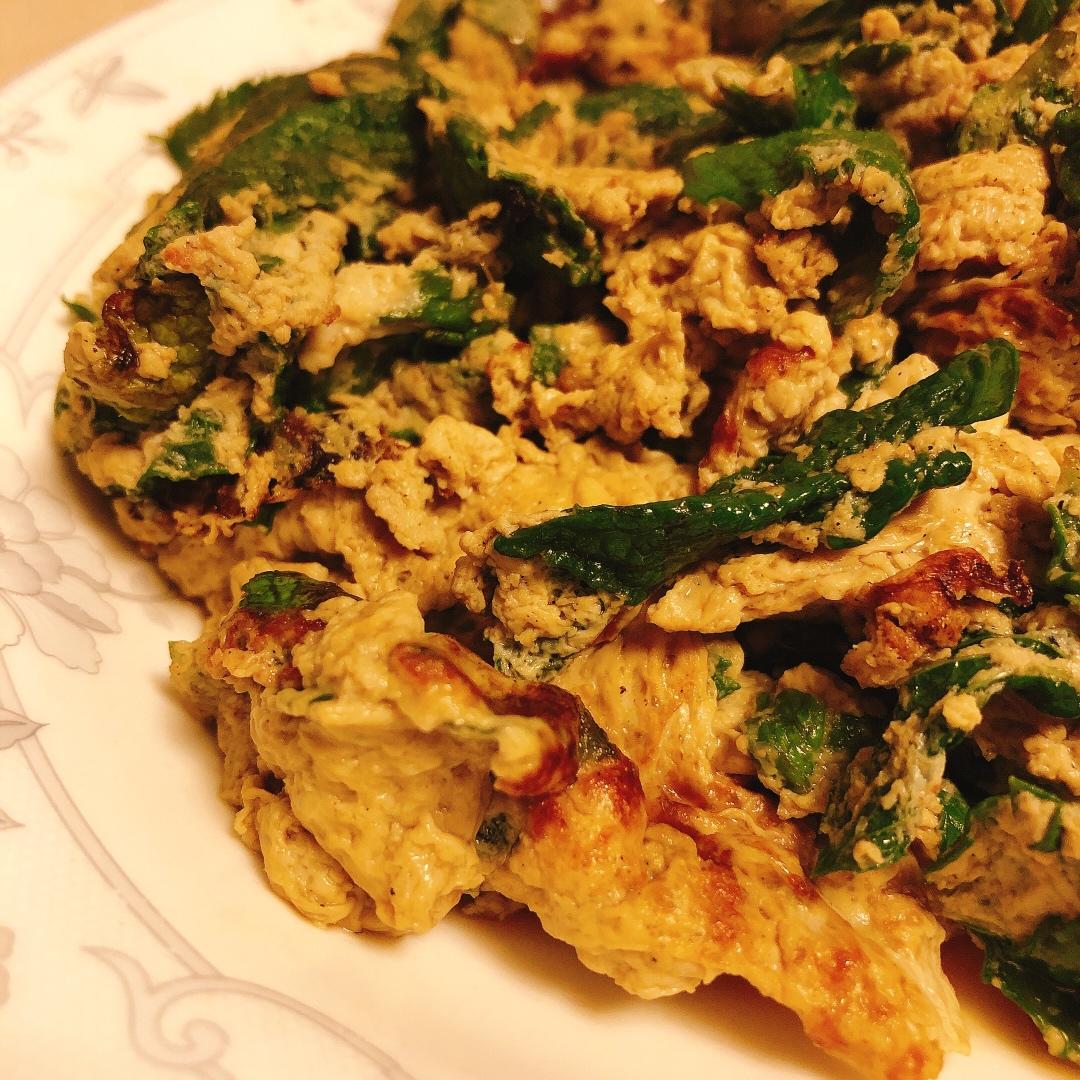 超级好吃的薄荷炒蛋