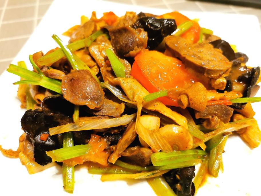 私房菜----超鲜家常炒鸡杂（改良不辣）