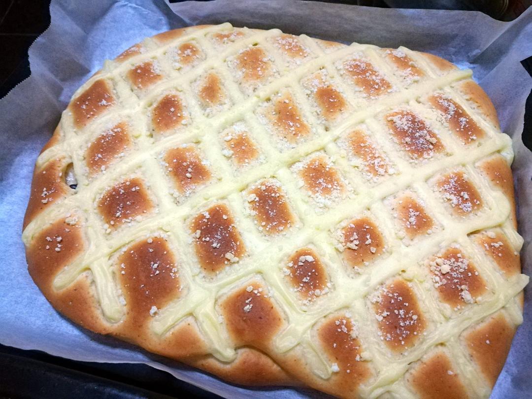 笨丫头8132做的红豆奶排包