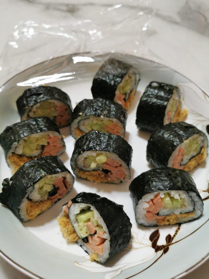 雪上一支蒿1做的家庭版寿司 | 无寿司醋,无寿司米版本