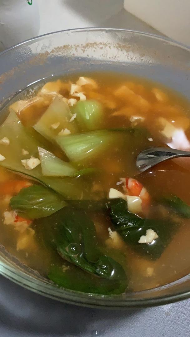 cancan76做的减肥期简单易做味道鲜美的番茄内酯豆腐汤