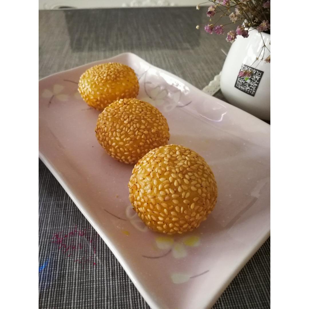 空心麻团--不用泡打粉一样可做出漂亮的空心麻团