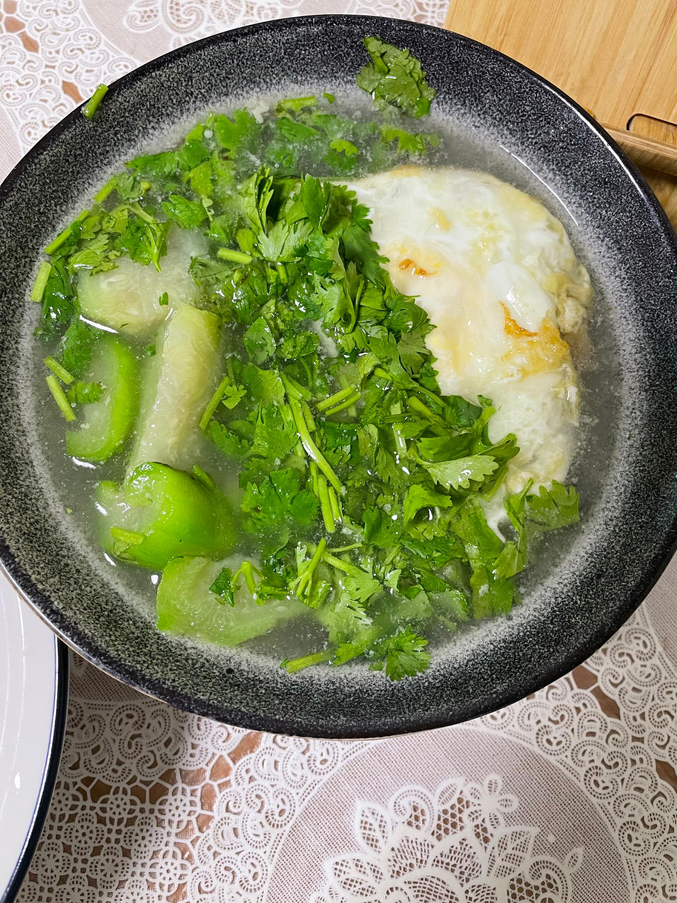 丝瓜鸡蛋汤
