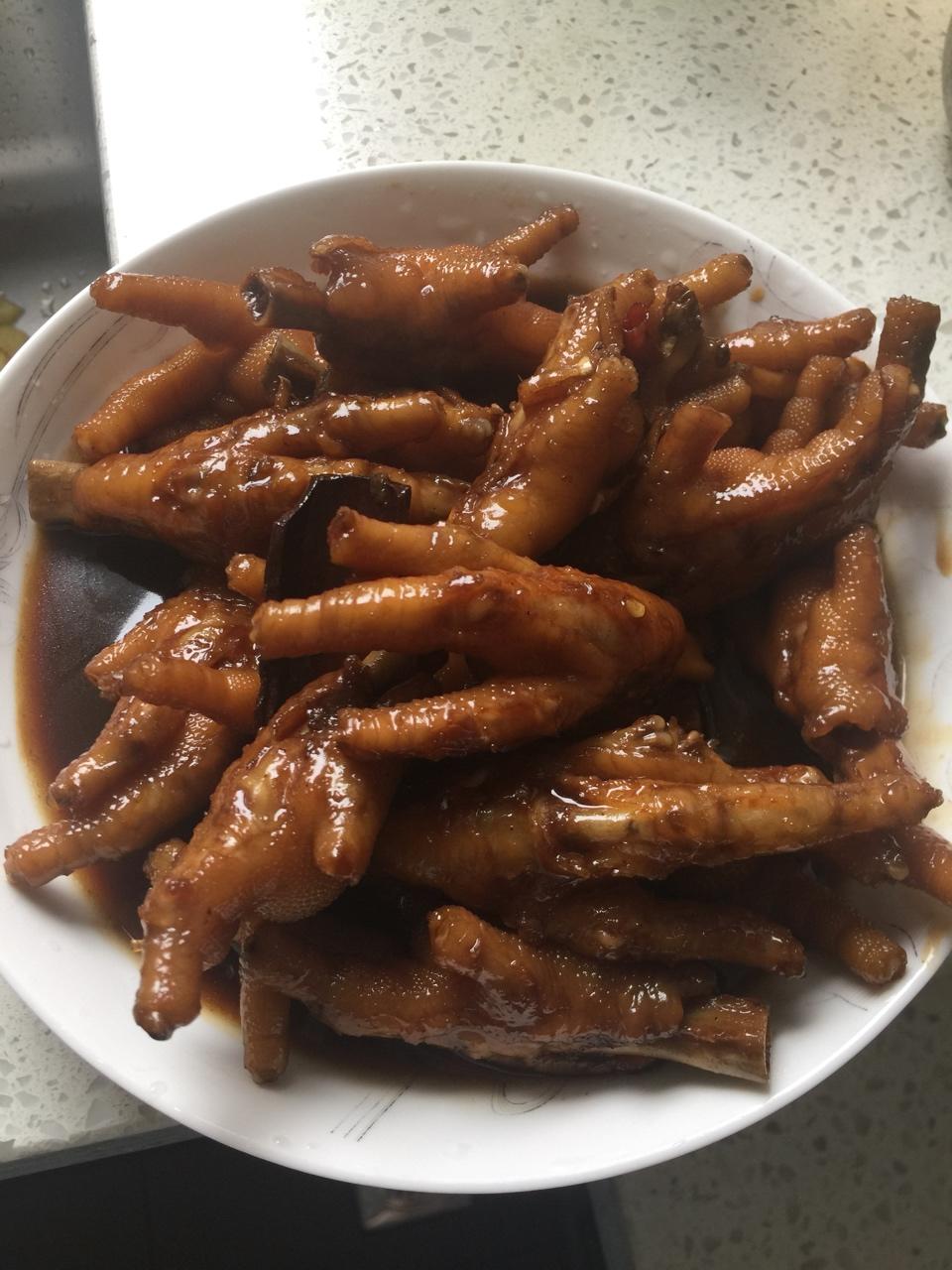 香辣烧鸡爪