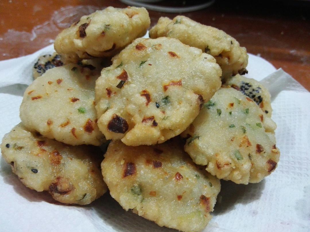 杂菜糯米饼的做法