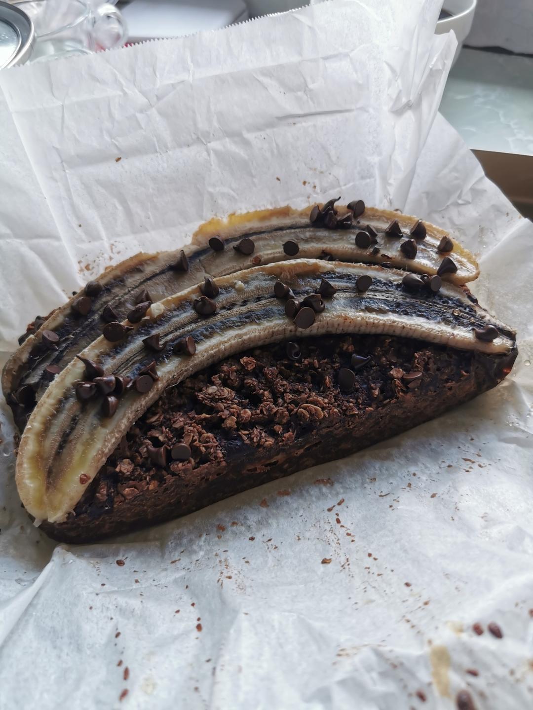 帕梅拉减脂❗️甜品🍰可可燕麦黑巧香蕉磅蛋糕