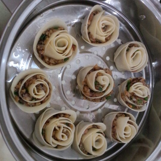 玫瑰花饺子