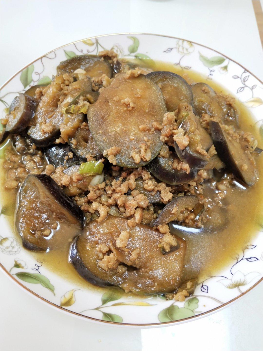 红烧肉沫茄子