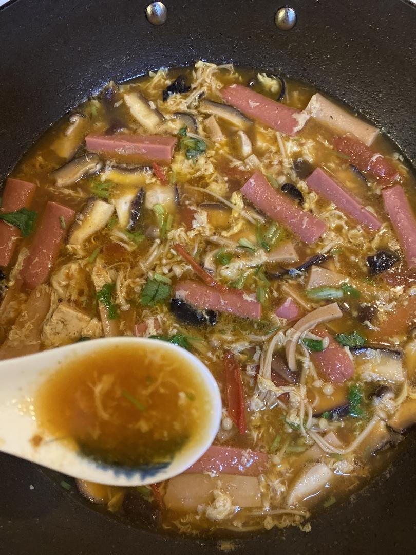 10分钟就能搞定的低脂酸辣汤❗好喝又开胃