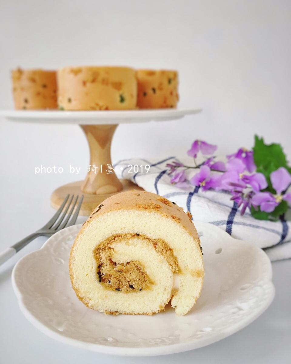 香葱肉松蛋糕卷