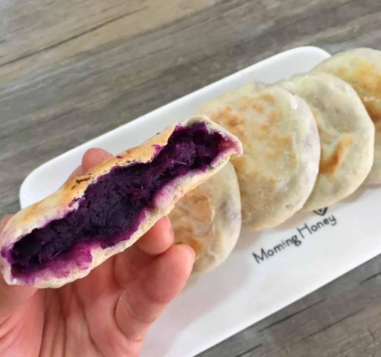 无糖油紫薯饼的做法