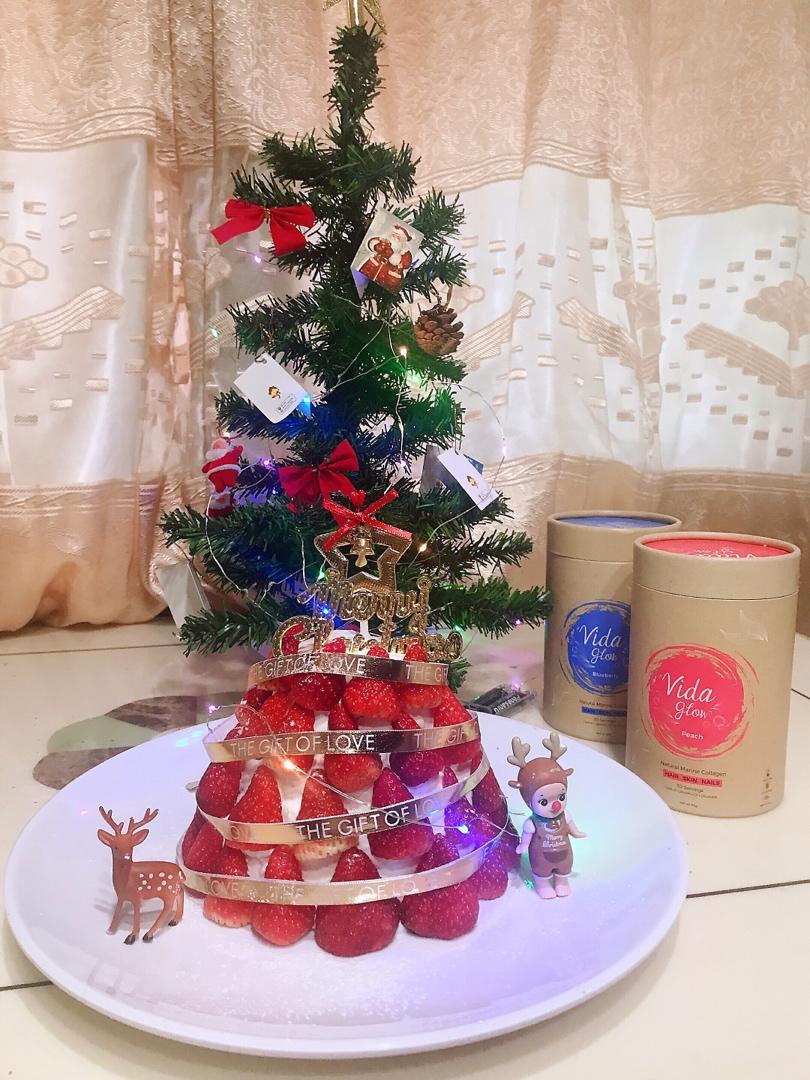 圣诞草莓塔-超有圣诞氛围的快手蛋糕