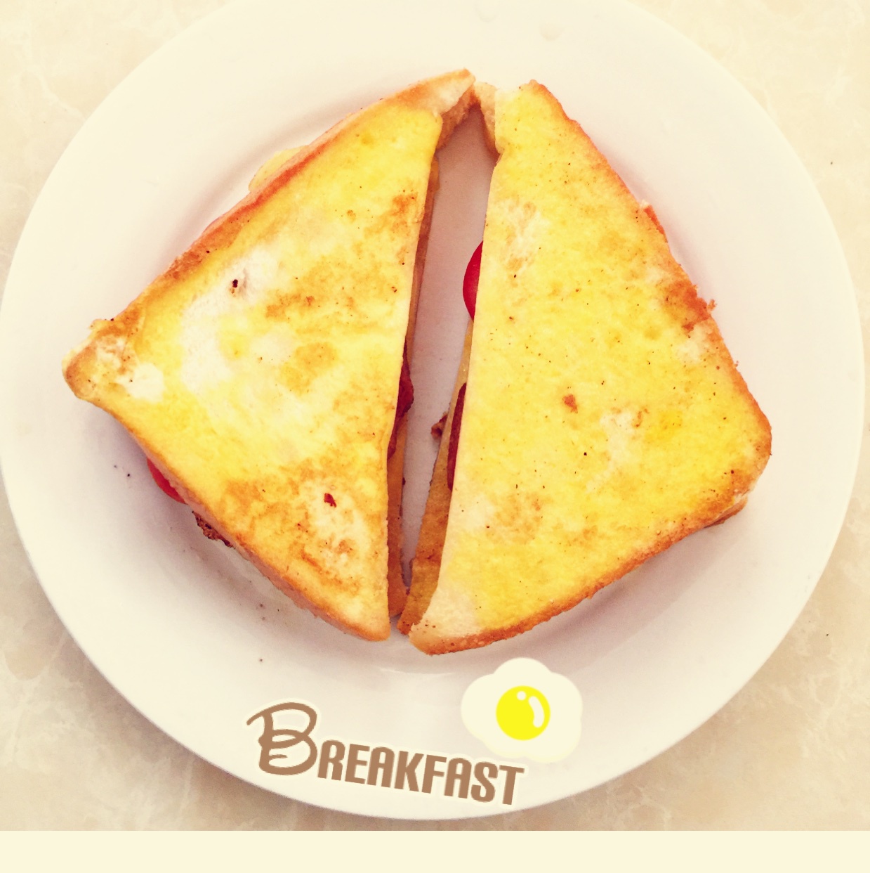 火腿煎蛋三文治