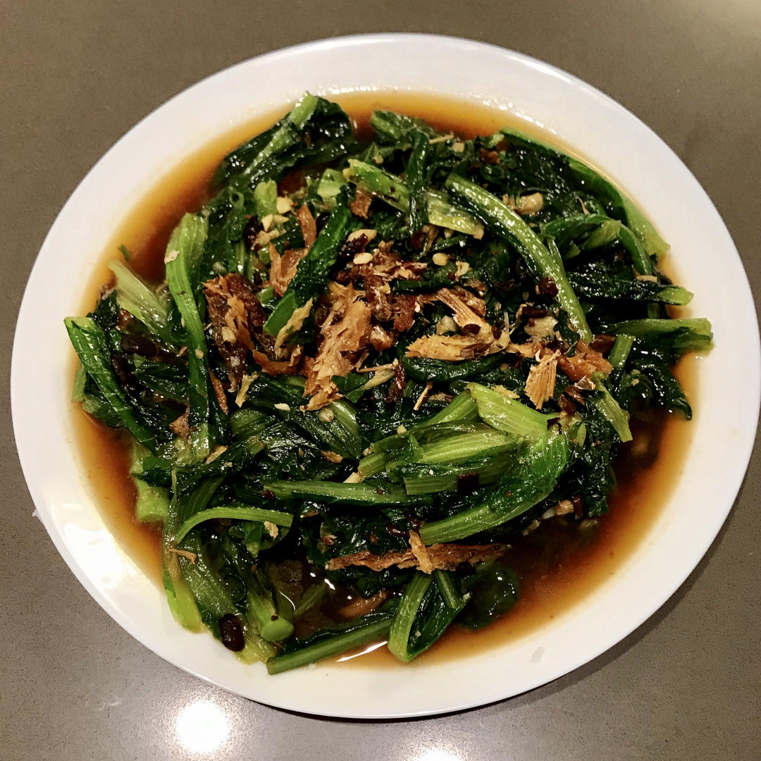 豆豉鲮鱼油麦菜