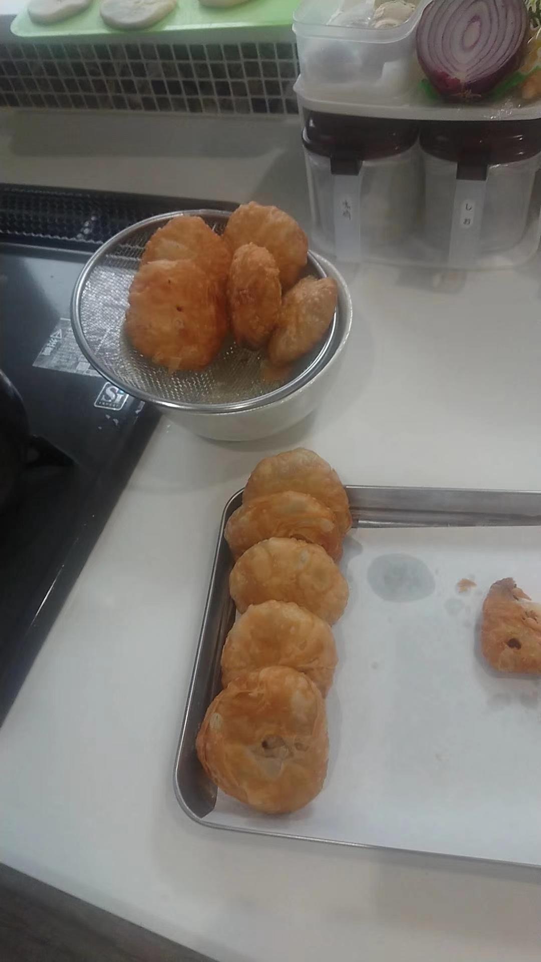 油饼(豆沙馅)的做法