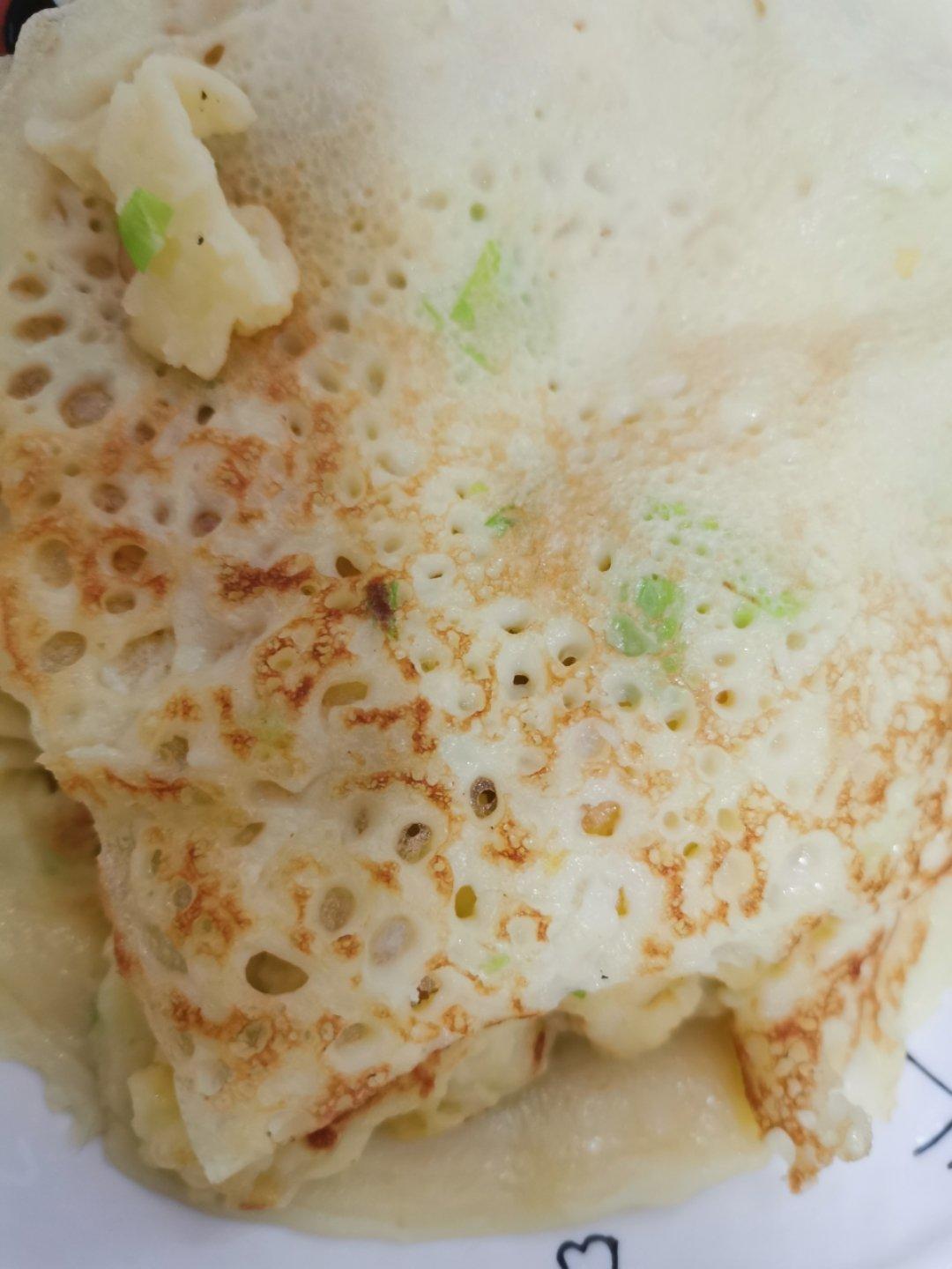 快速早餐鸡蛋葱花饼