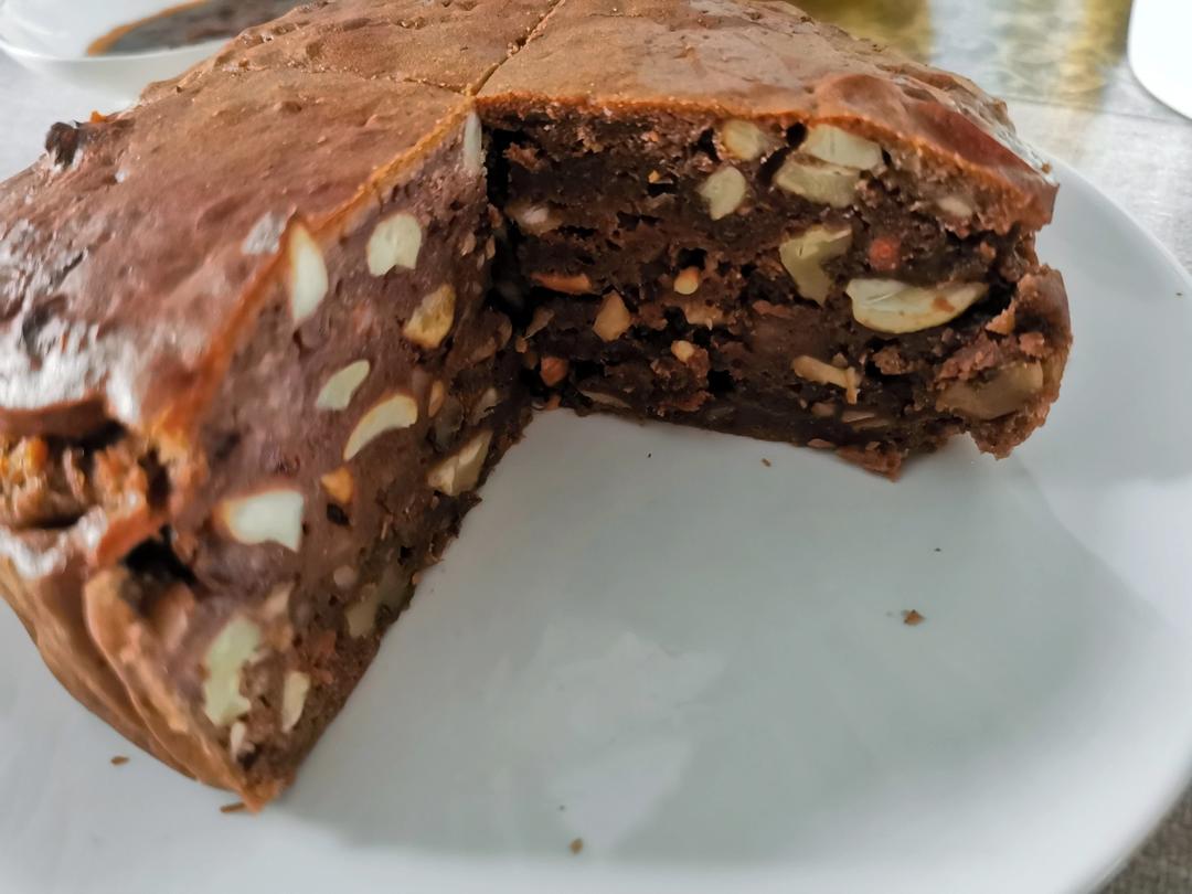 不用打发任何东西的低脂可可香蕉磅蛋糕