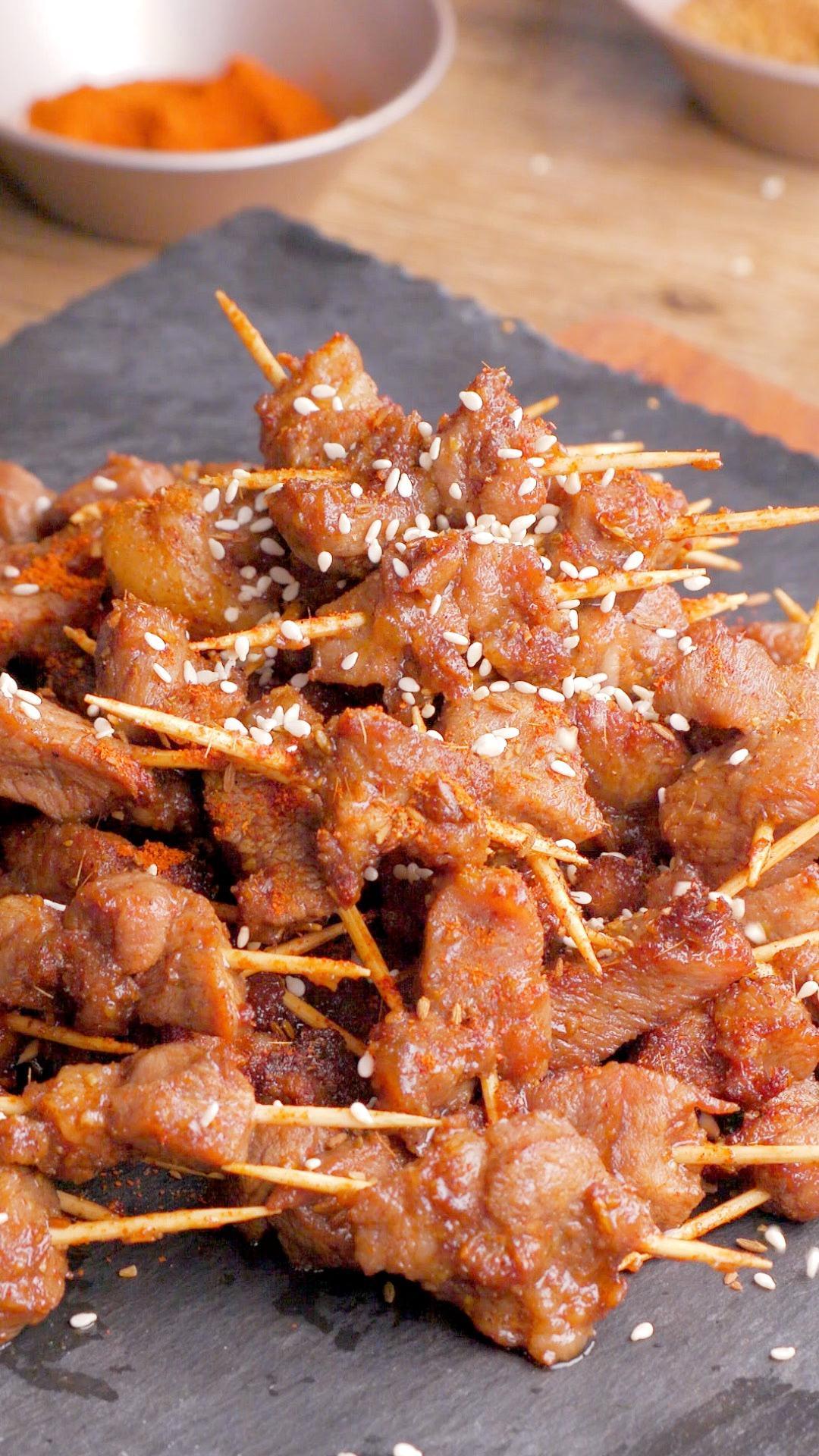 超嫩牙签羊肉的做法