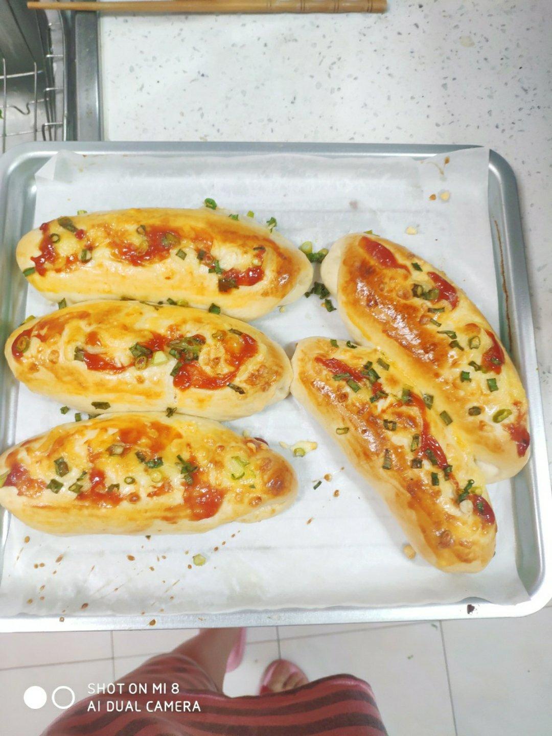 葱香芝士培根面包