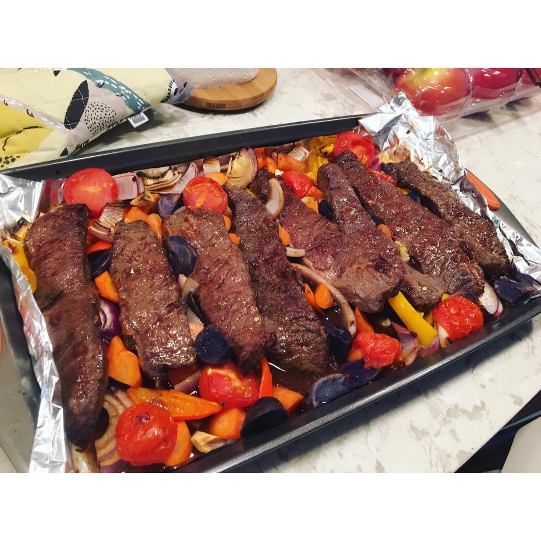 土豆洋葱烤牛肉