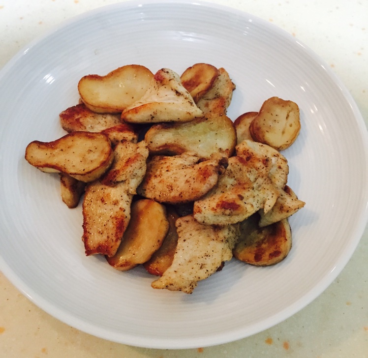 低卡减脂瘦身餐——杏鲍菇煎炒鸡胸肉