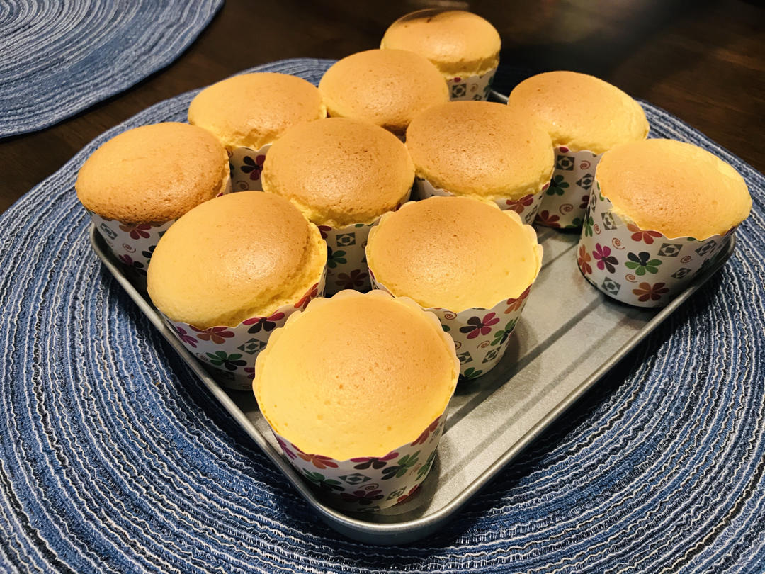 纸杯蛋糕 8寸戚风蛋糕的量