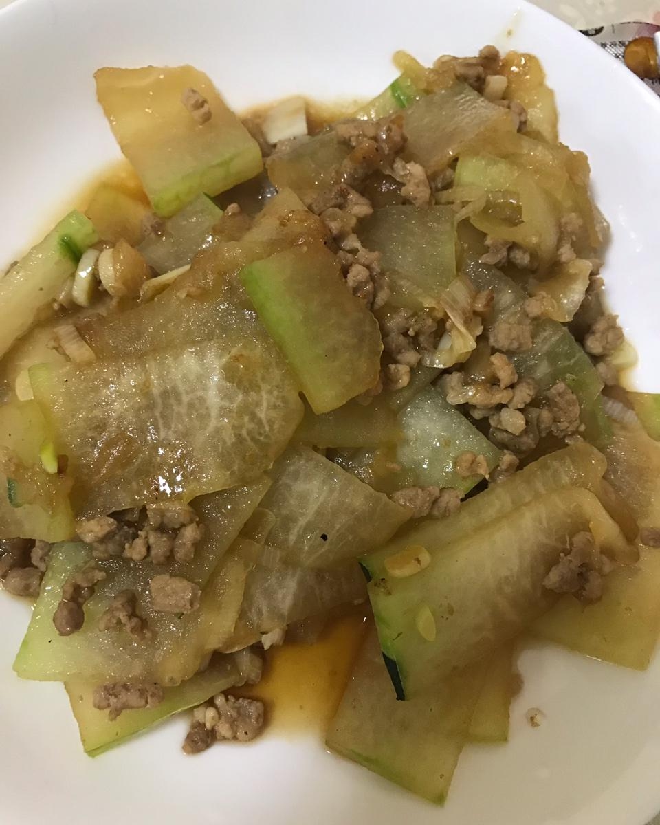 肉末炒冬瓜(超下饭)