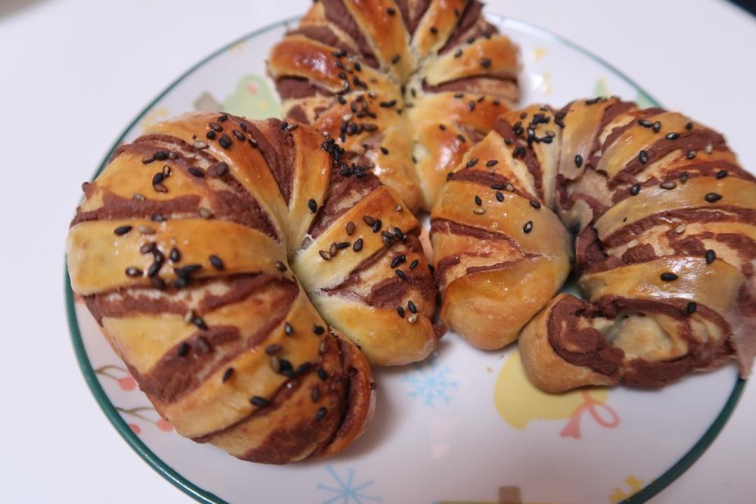 超详细的豆沙面包🍞