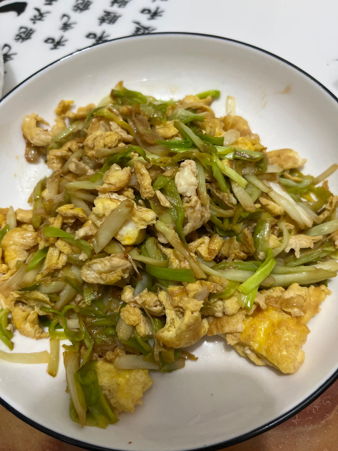 蒜黄炒鸡蛋
