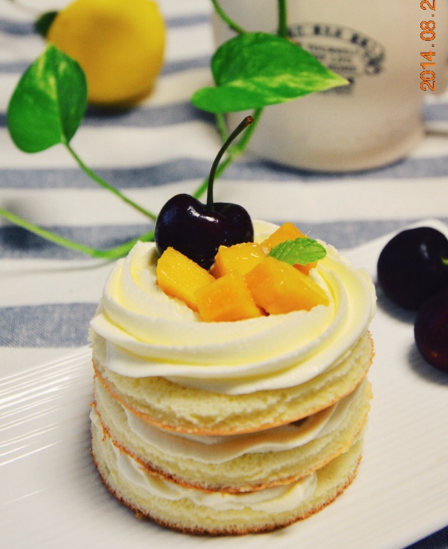 水果巧克力小蛋糕