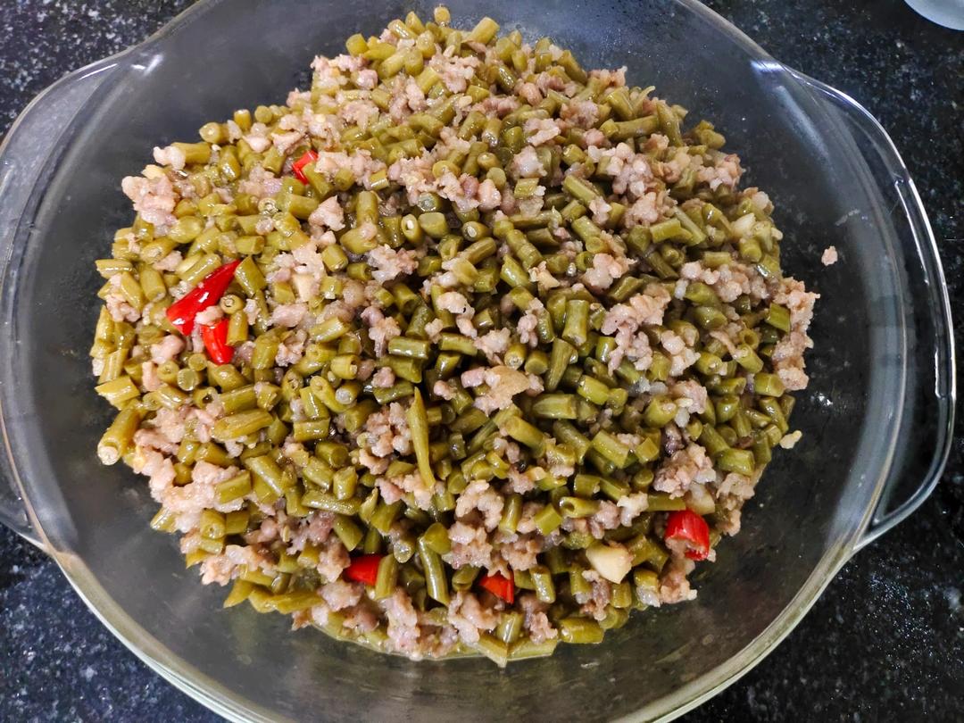 酸豇豆炒肉末