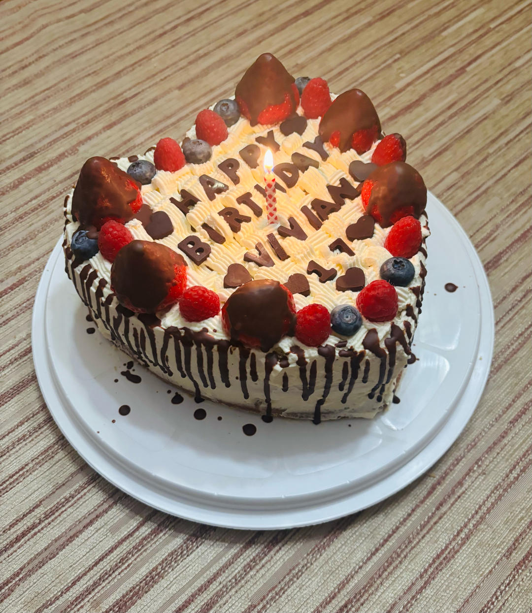 爱心生日蛋糕