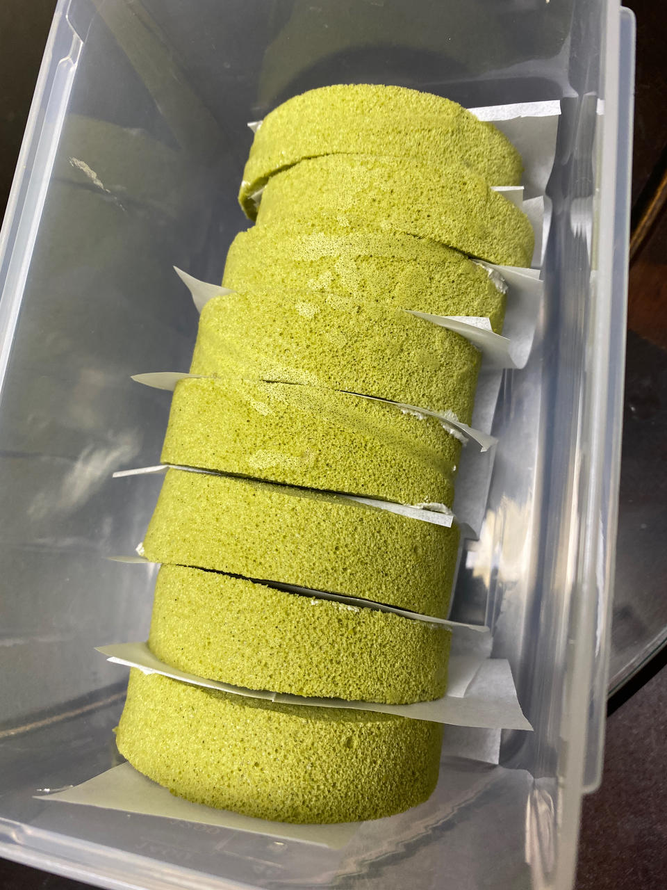 抹茶戚风蛋糕卷
