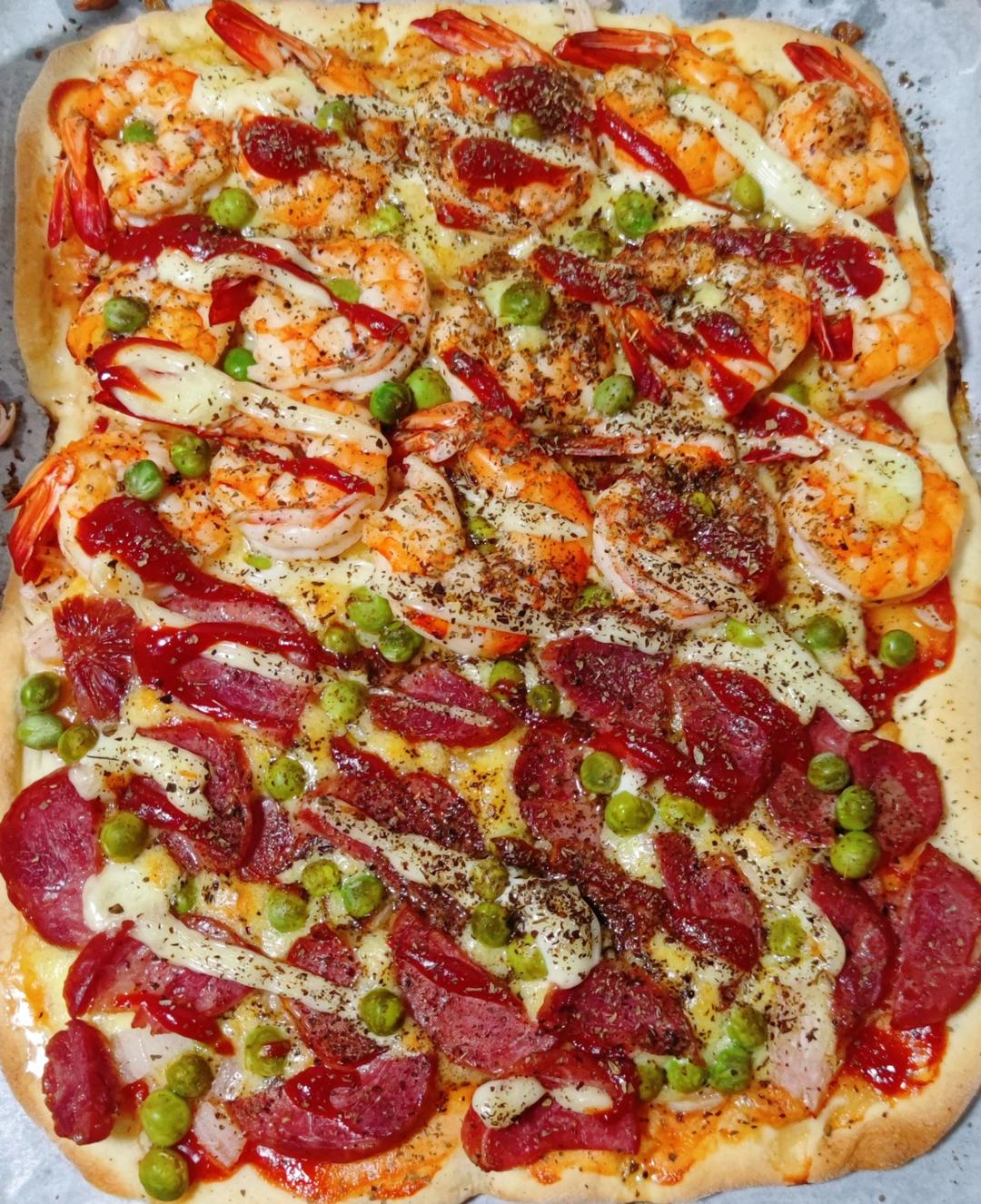 8寸披萨饼皮做法（🉑️厚🉑️薄，🉑️脆🉑️软）4张