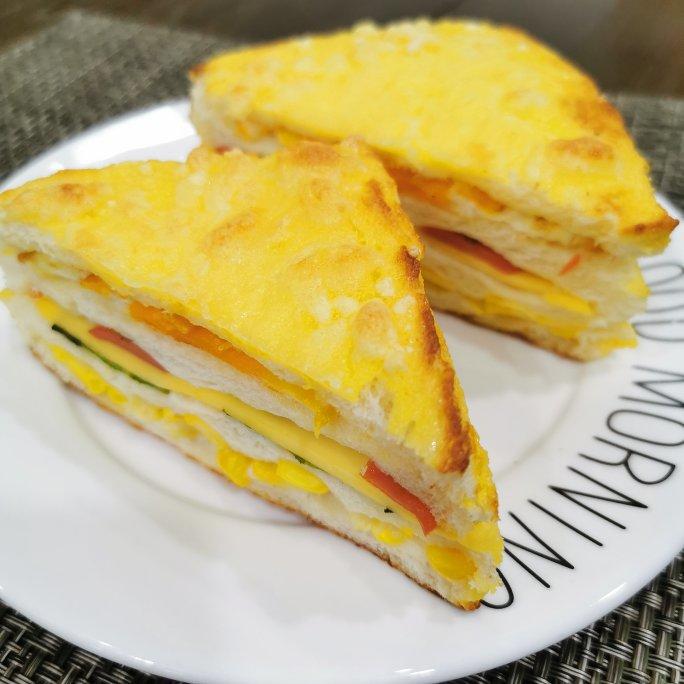 超级好吃的黄金三明治🥪