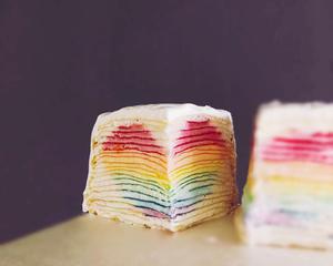 藏爱的彩虹千层蛋糕的做法 步骤6