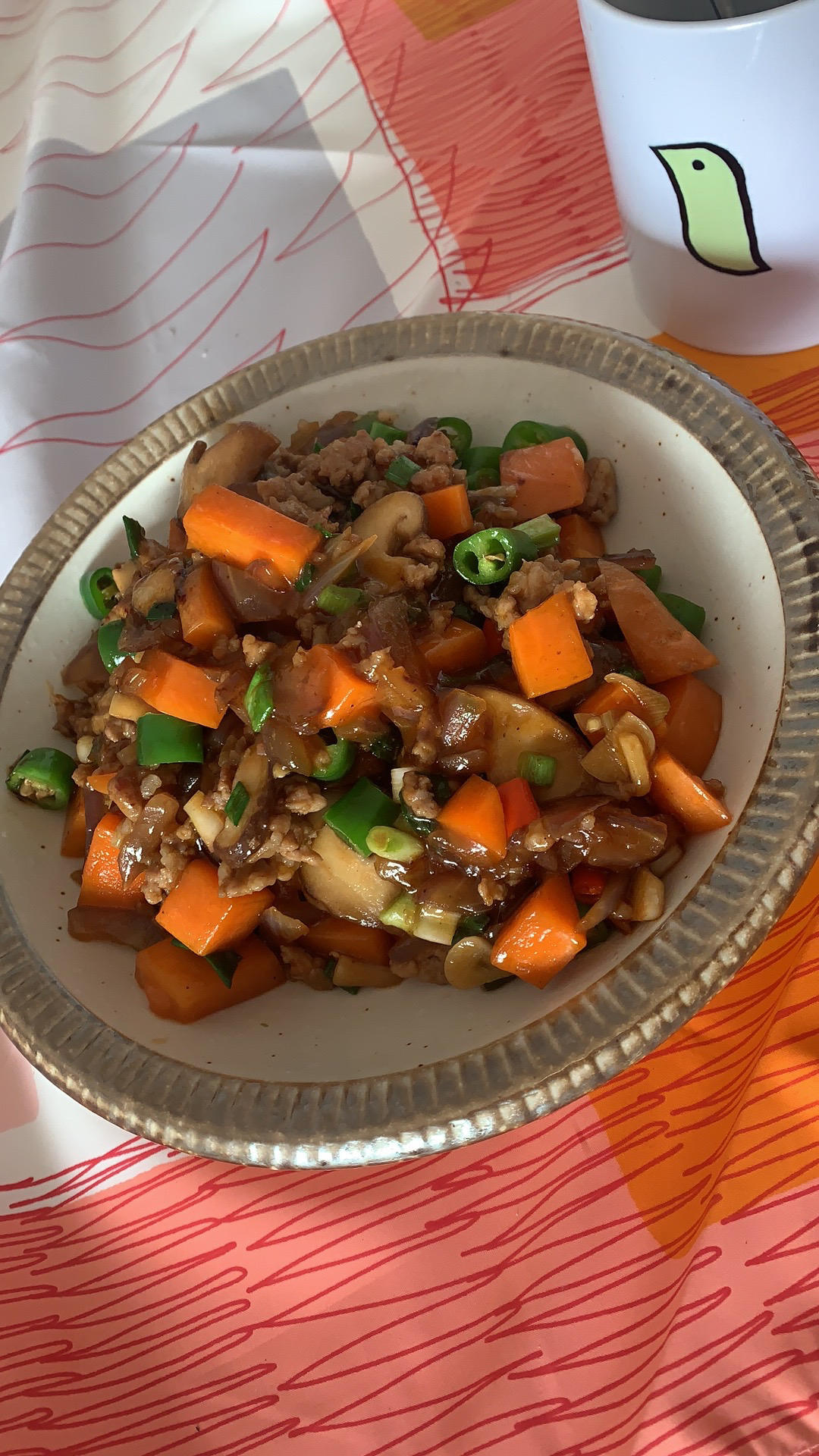 ㊙️香菇土豆肉沫拌饭❗️比外卖还好吃
