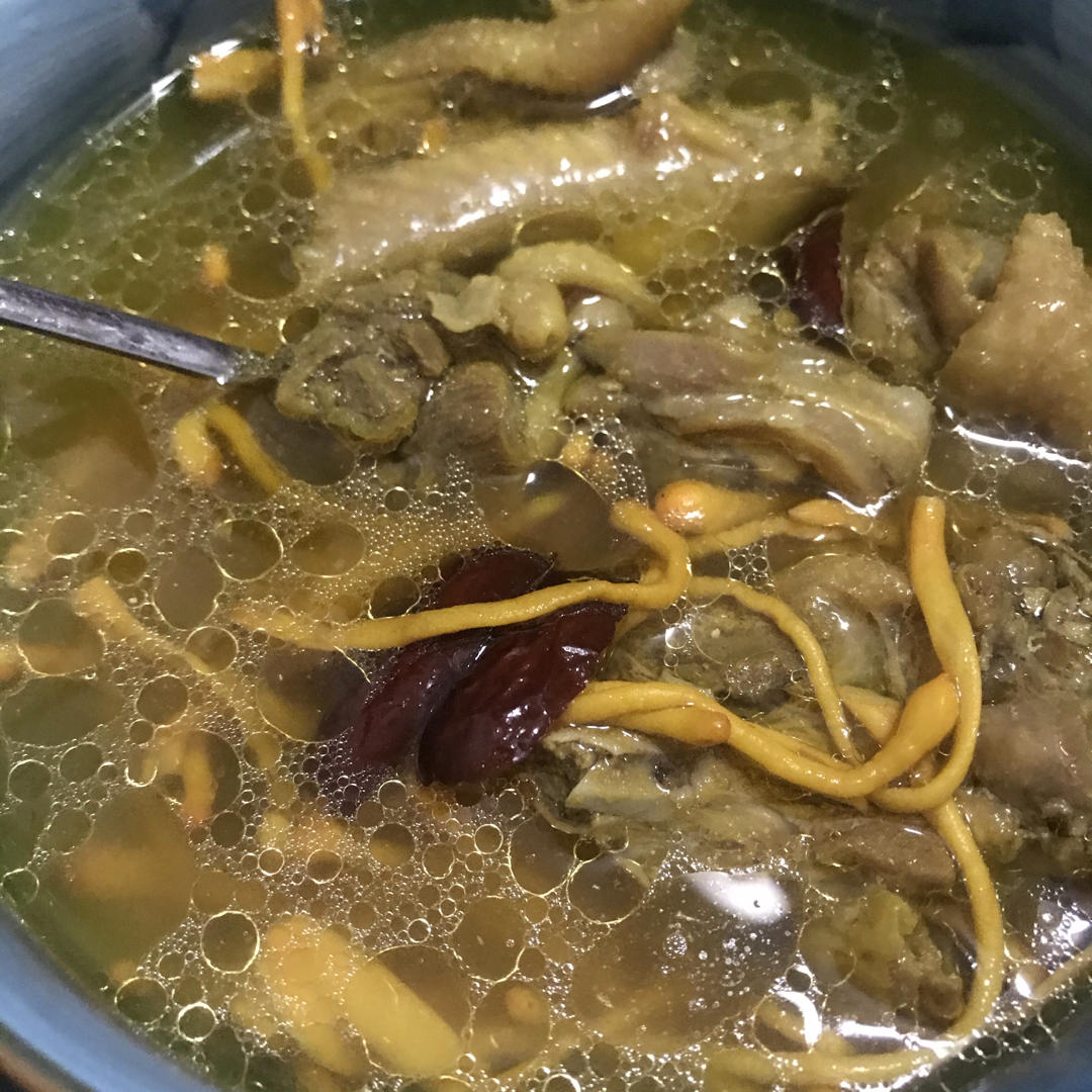 虫草花母鸡汤
