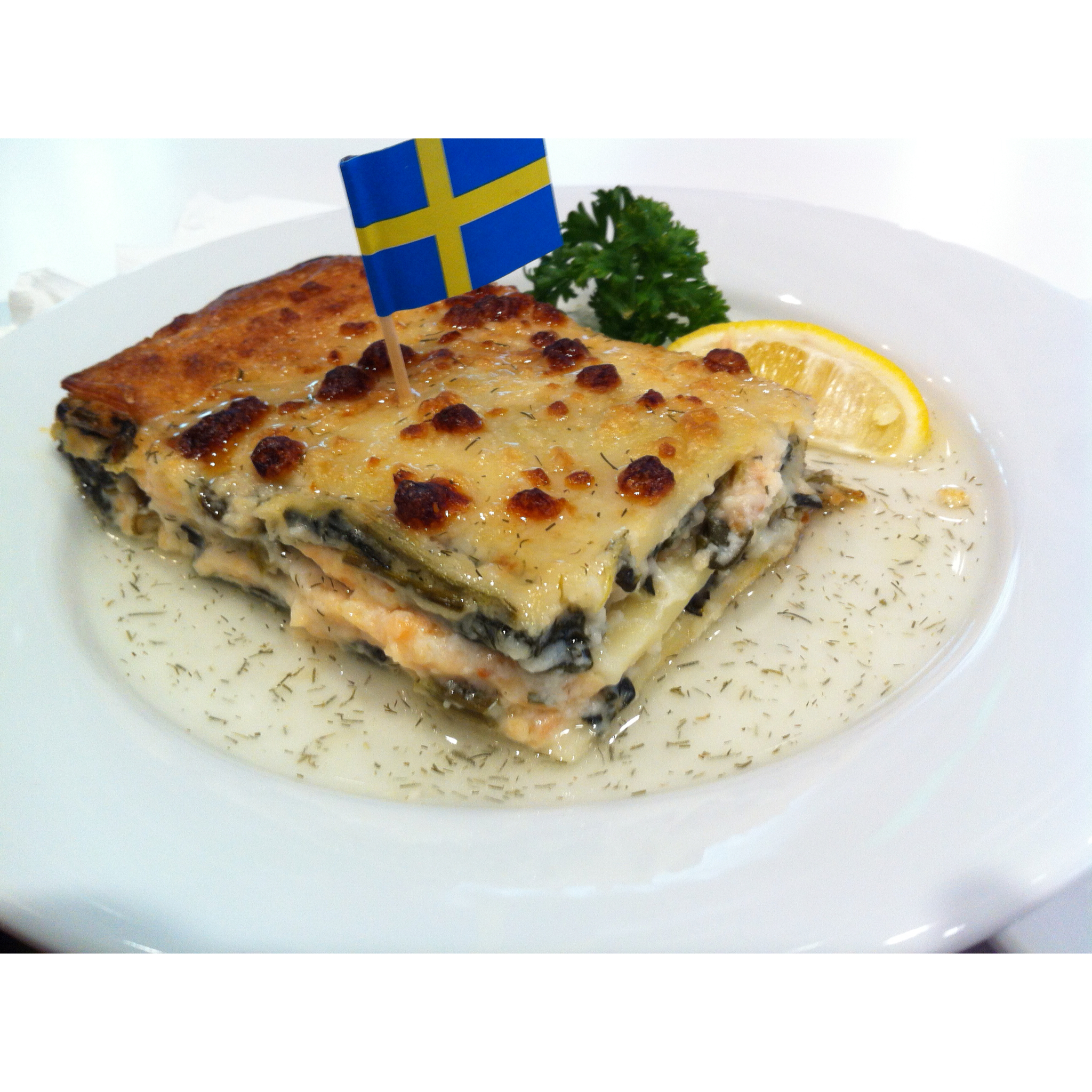 菠菜三文鱼千层面（Spinach and Salmon Lasagna）