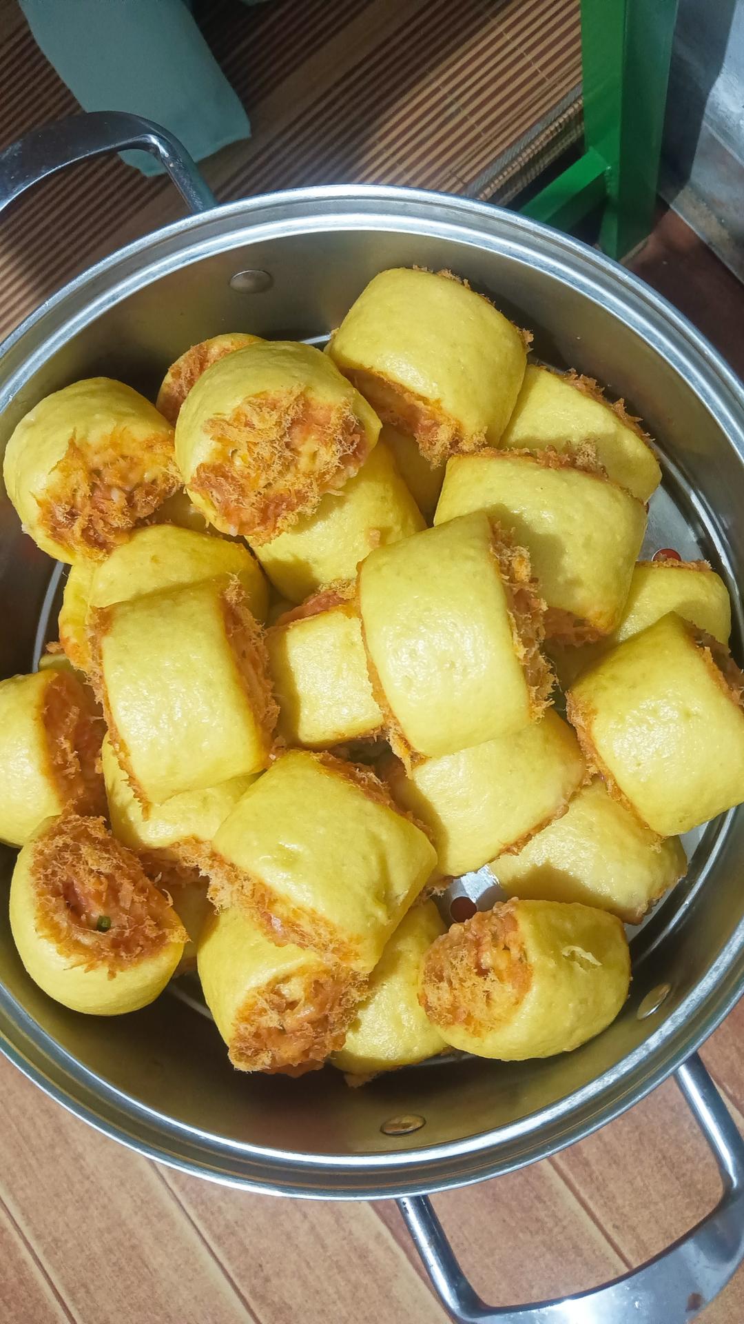 南瓜肉松花卷